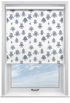 Robo Town, Cyborg Grey - Roller Blind